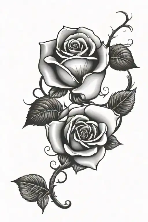 Heart With Rose Inside Representing