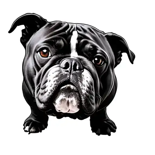 Black And White Xl Amercian Bully