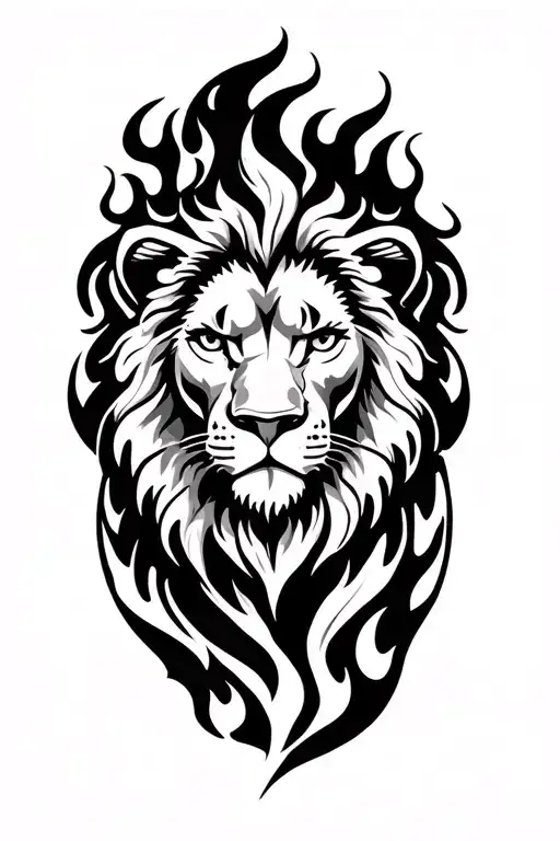 Lion Aui Comes Out Of Tribal Flames