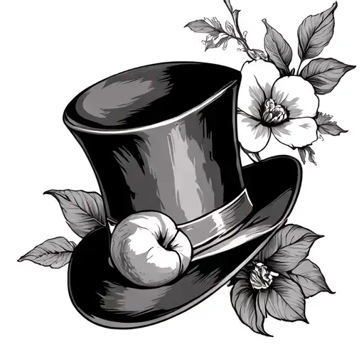 Fine Line Peach And Top Hat Adorned