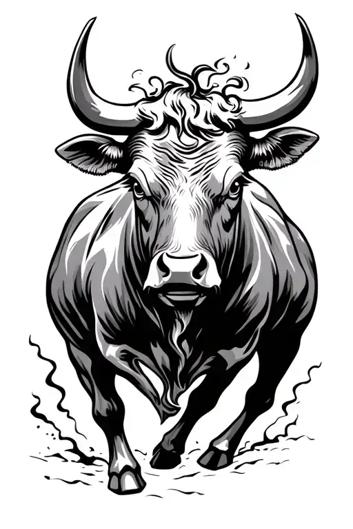 Bull Made Of Trading Candle