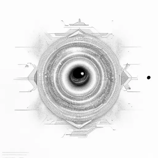 Designing The Big Number 963 With Black Hole And Star