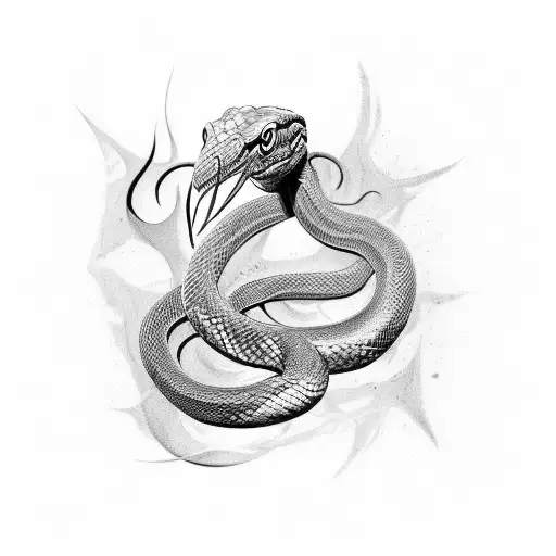 Trishul Snake Wrapping It