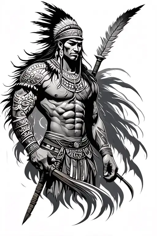 Tribal Warrior Tattoo Inspired