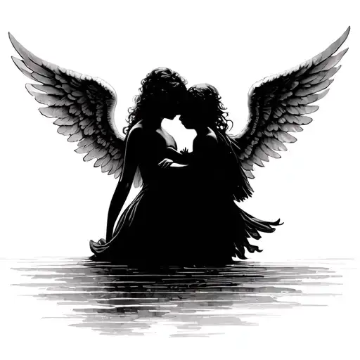 Angel With Baby Angel