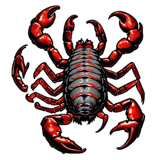Red Scorpion And Dollar Sign