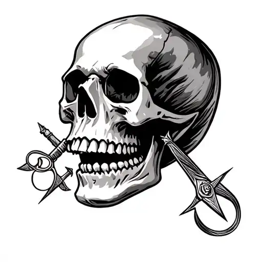 Skull Square And Compasses