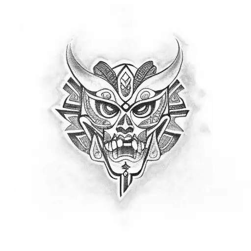 Mayan Tribal Tattoo Chest Piece