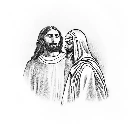 Jesus Christ Praying In The Garden