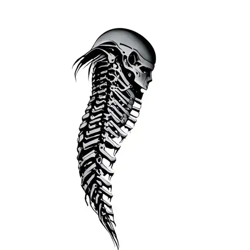Cybernetic Spine Tattoo Edgerunners Cyberpunk