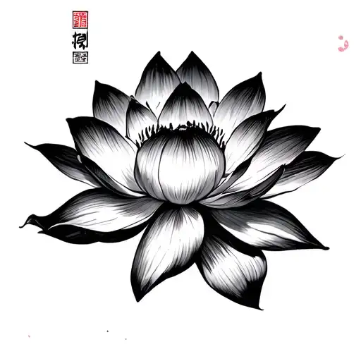 Sumi-e Lotus Minimalist