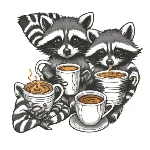 Raccoons And Coffee