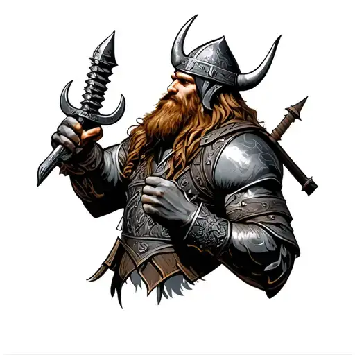 Military Viking Themed Sleeve