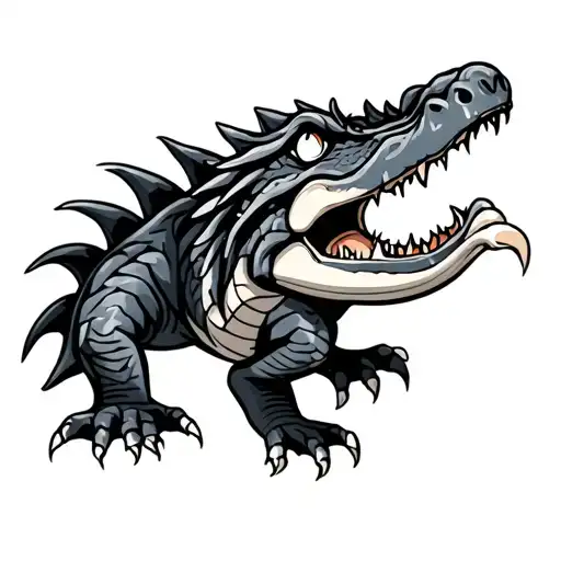 Above View Of Dragon Fl Gator