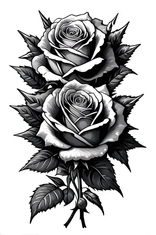 Roses With Spikes Crossed