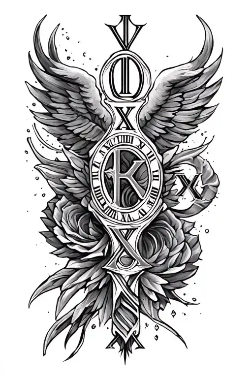 Roman Numeral Tattoo Design