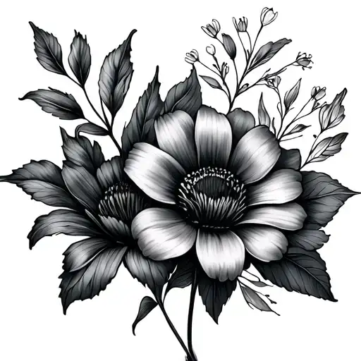 June And July Birth Flowers Together Representing The Client's Love