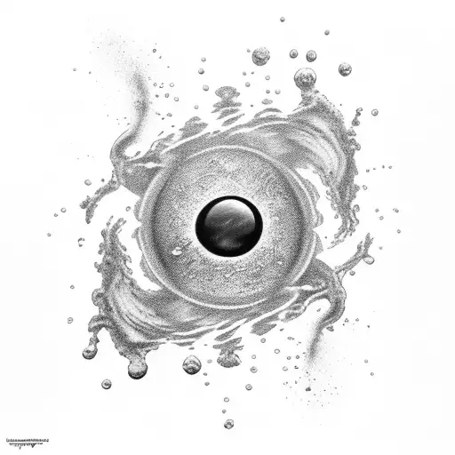 Drop Into Water And Under It A Black Hole
