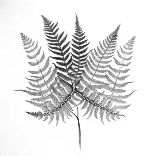 Fern With Forest Details