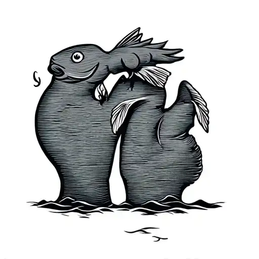 Michigan Mitten With Fish Hook