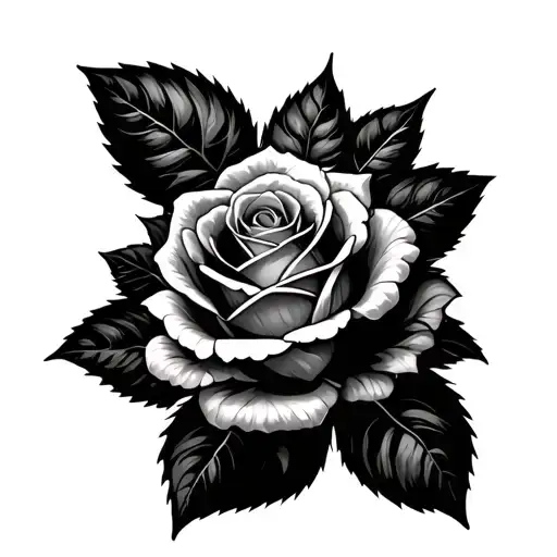 A Rose Growing Around A Brench