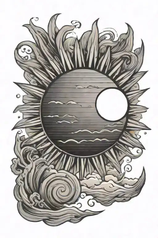 Sun Rising Small Minimalist