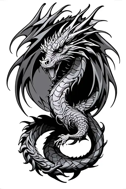 Coverup Celtic Dragon