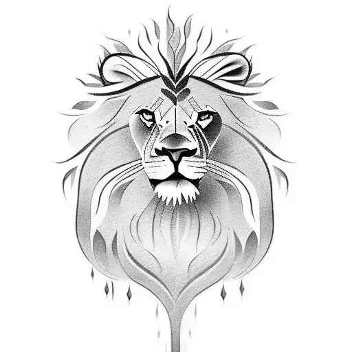 Design A Tattoo Of A Lion Symbolizing Courage And Strength In Following Jesus