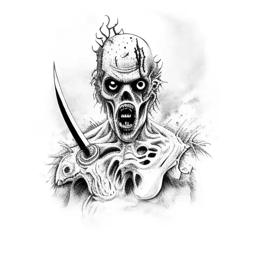 Zombie Samaruai With A Sword