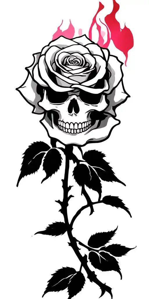 Skull Rose Words