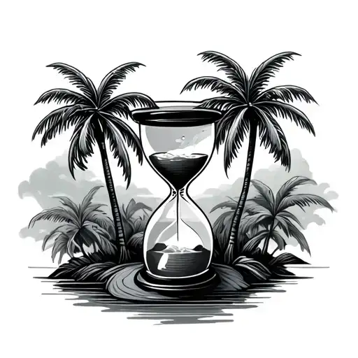 Hourglass Palm Trees