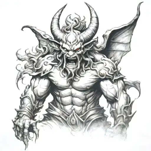 A Realistic Depiction Of A Demon From Mythology