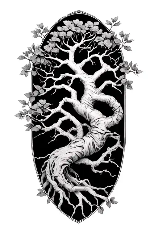 Position Tree Intertwined Representing The Client's