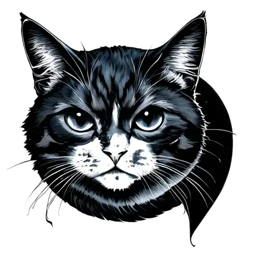 Lonely Ghost With Cat