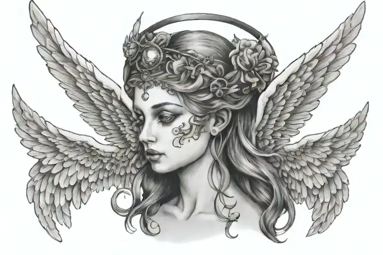 Asher Lynn Snelling With Angel Wings And A Halo