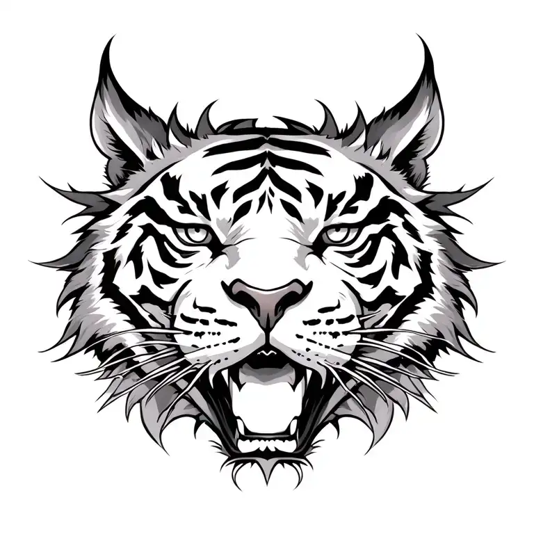 Blood Dragon Tiger Head