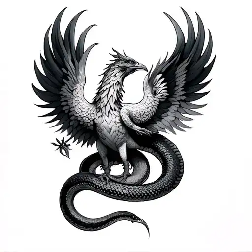 Phoenix & Serpent Wrapped Loosely