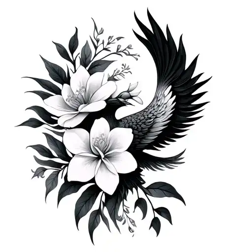 Phoenix And Jasmine Flowers