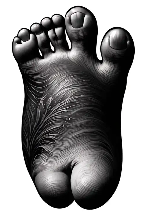 Baby Foot Tattoo Design