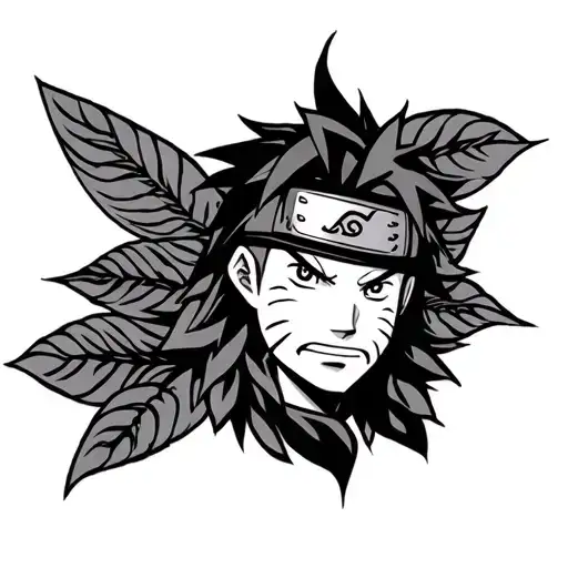 Samoan Tatto Inspired One Piece Anime And Naruto
