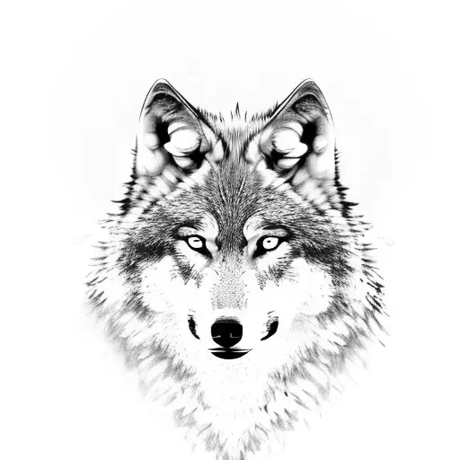 Wolf Protecting Grave