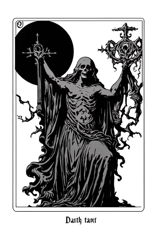 Dark Fantasy Death Tarot Card