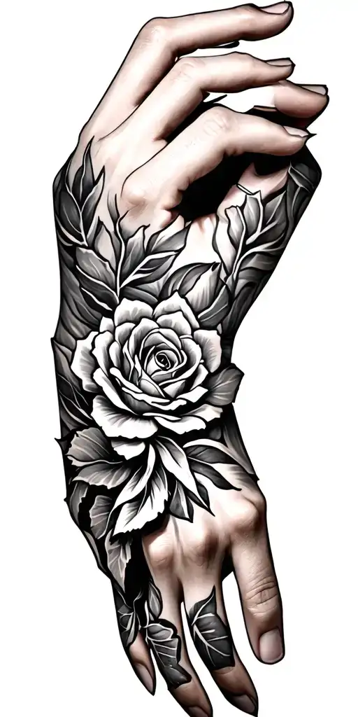 Full Hand Tattoo Design