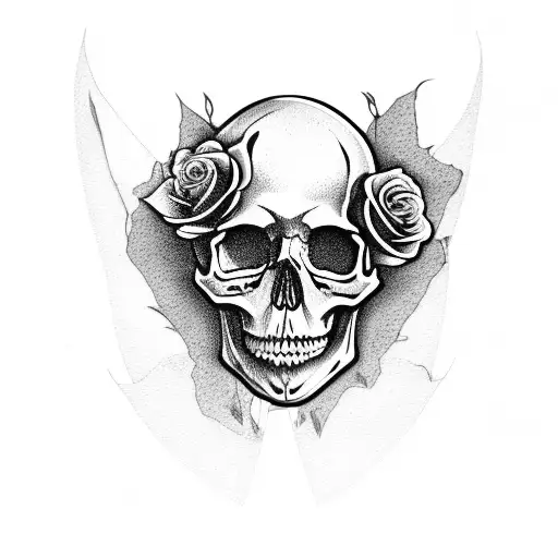 Skull And Roses