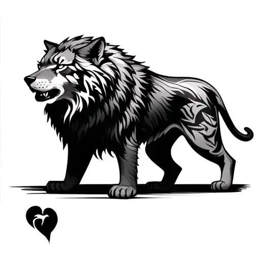 Lion Tiger Wolf Cross