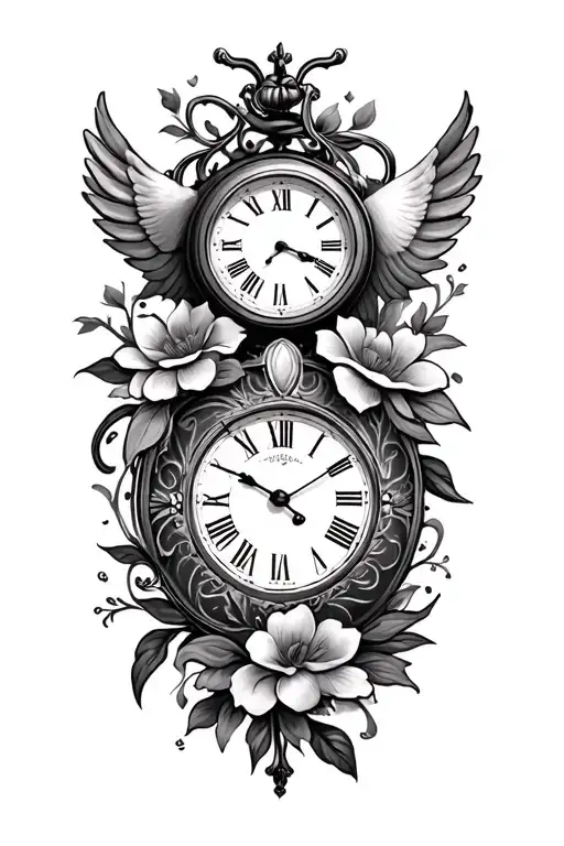 Mum Dove Clock