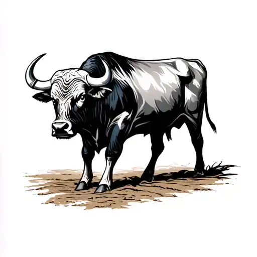 Intimating Ukrainian Bull Back