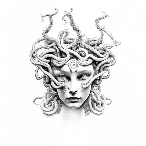 Medusa With Aphroditie And Hecate