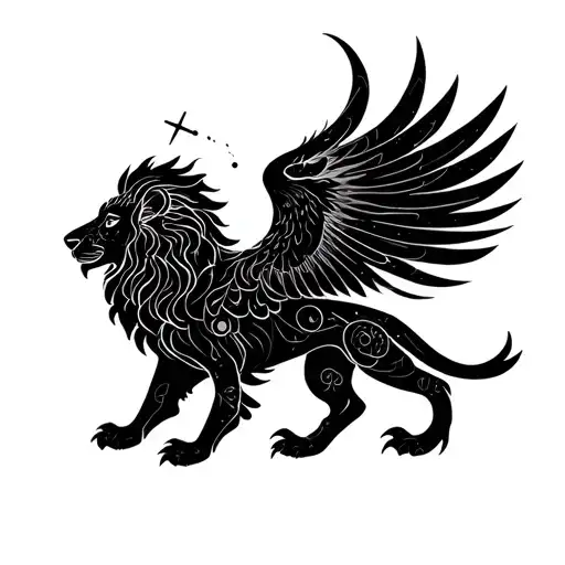 Phoenix Constellation Lion Aries Libra Zodiac Sign