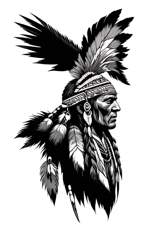 Native American Worrior South Of Spain